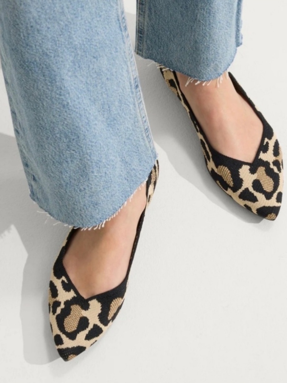 Rothy’s | The Point Desert Cat Leopard Flats | Size 9